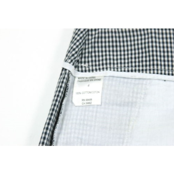 Theory black and white gingham shorts size 4 - Picture 4 of 4